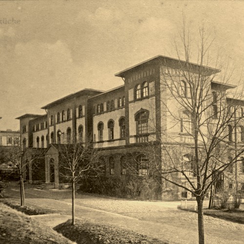 Außenansicht des ehemaligen Kochküchengebäudes, Foto: LWL-Psychiatriemuseum Warstein