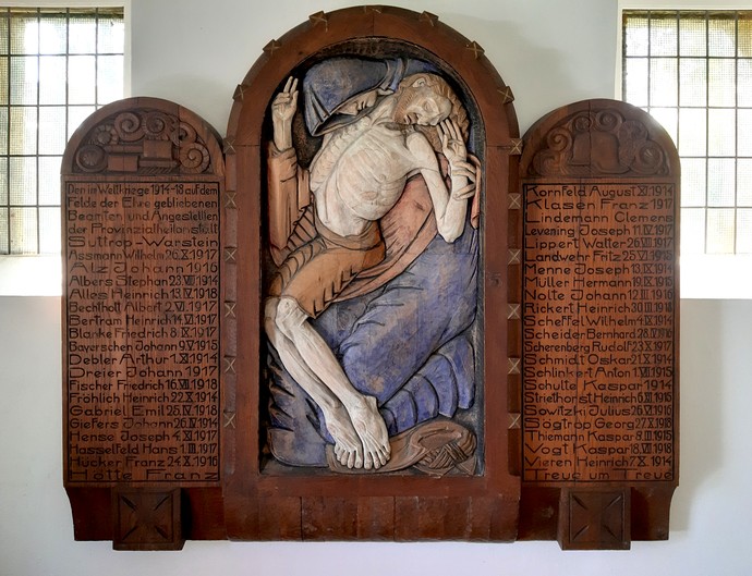Die Erinnerungstafel in der Treisekapelle, Foto: LWL/Emil Schoppmann